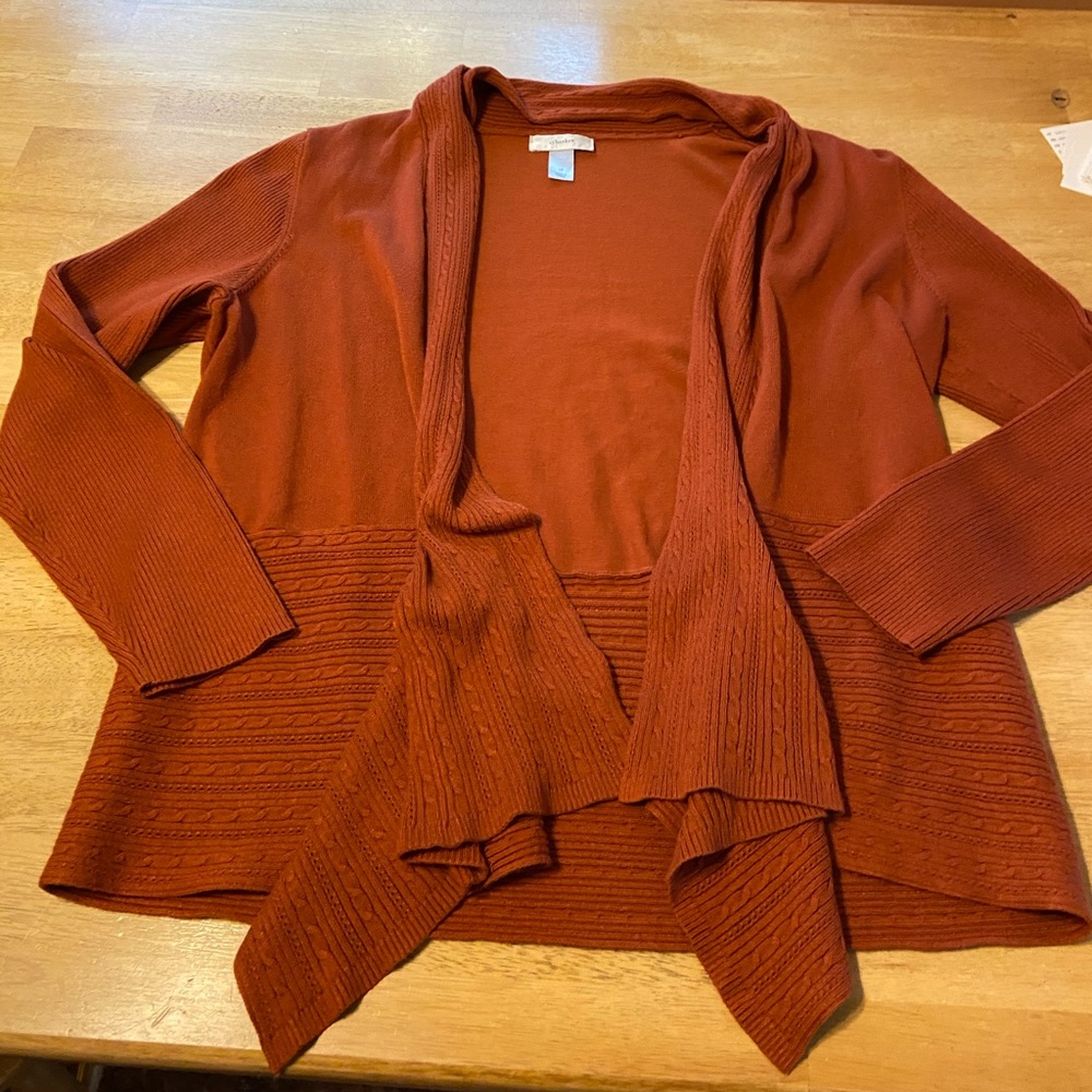 Orange cardigan
